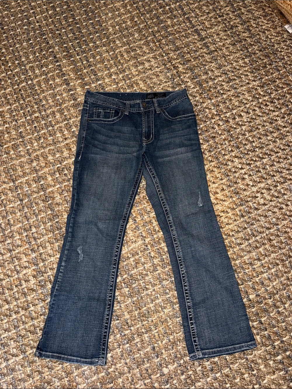 Men's Dark Wash Bootcut Jeans - Classic Mid-Rise